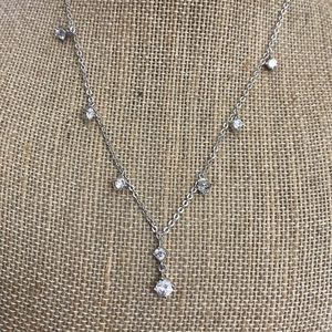 Cookie Lee Silver And Crystal Necklace